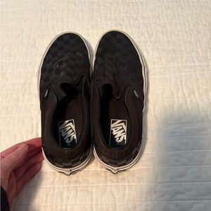 Vans Checkered Black Slip-On Shoes